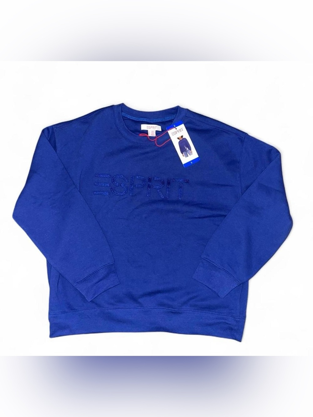 Blue Esprit vintage y2k style sweatshirt in size Large Brand new with tags